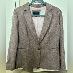 J. Crew Women's Tweed Blazer in Mauve-Taupe